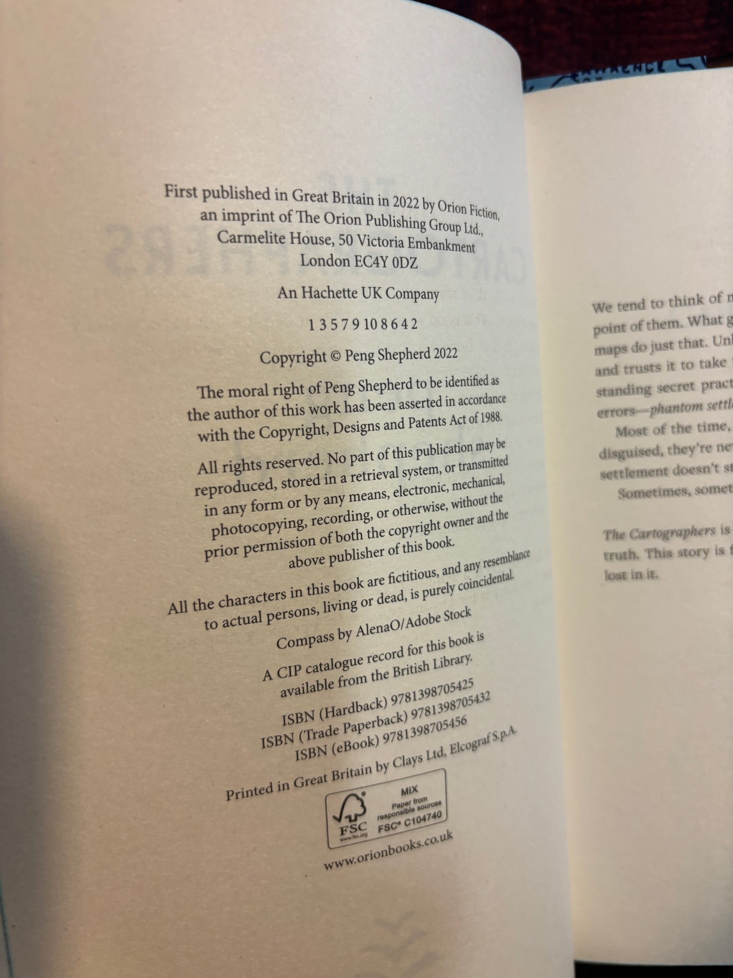 The Cartographers by Peng Shepherd SIGNED Limited Edition #465/1500 Goldsboro w/ Sprayed Edges