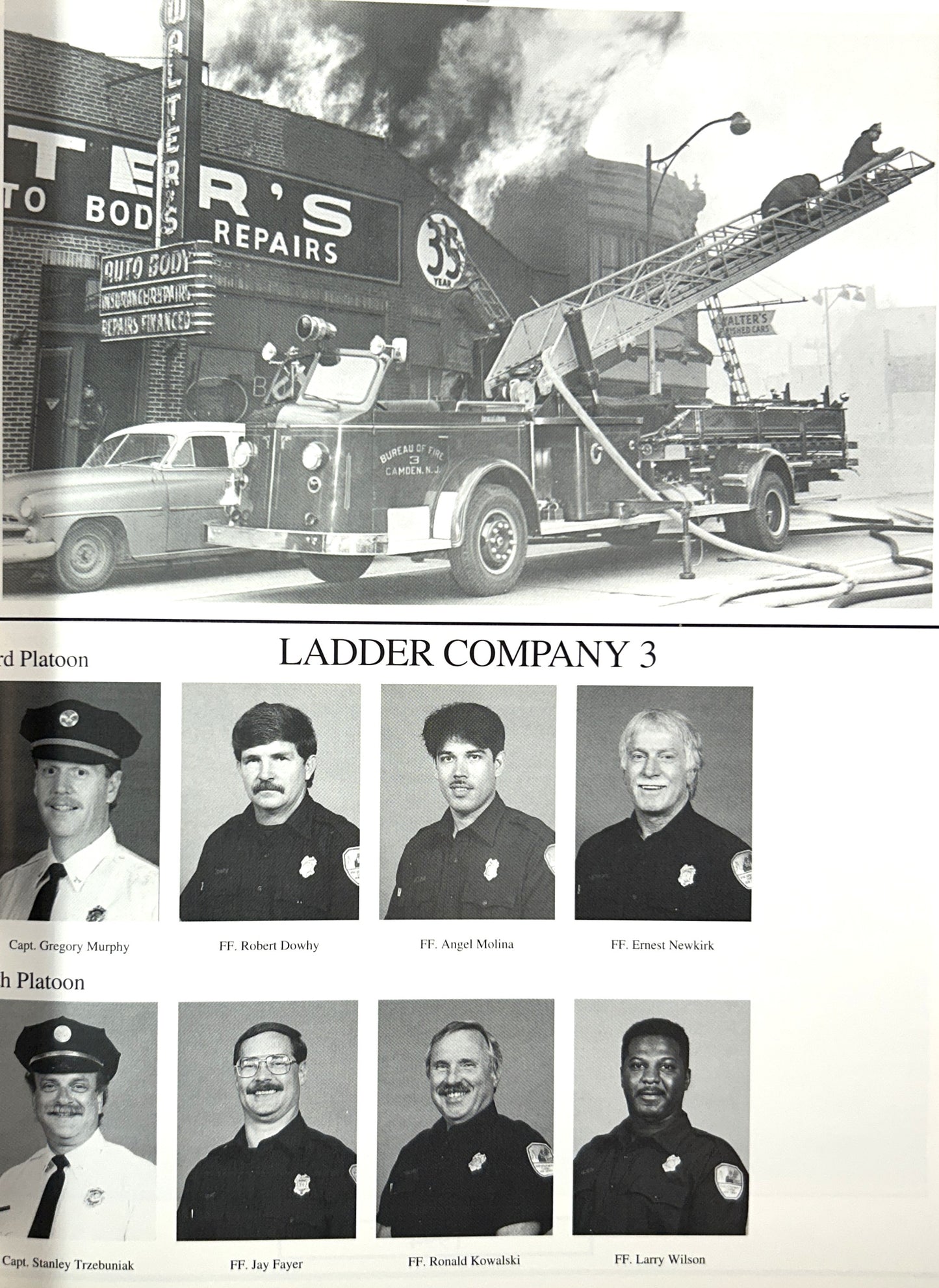 Fire Department Camden New Jersey 1995 125th Anniversary Edition