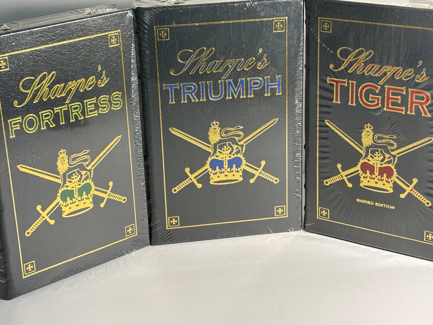 Easton Press: Sharpe's Trilogy by Bernard Cornwell NEW & SEALED w/ Tiger SIGNED