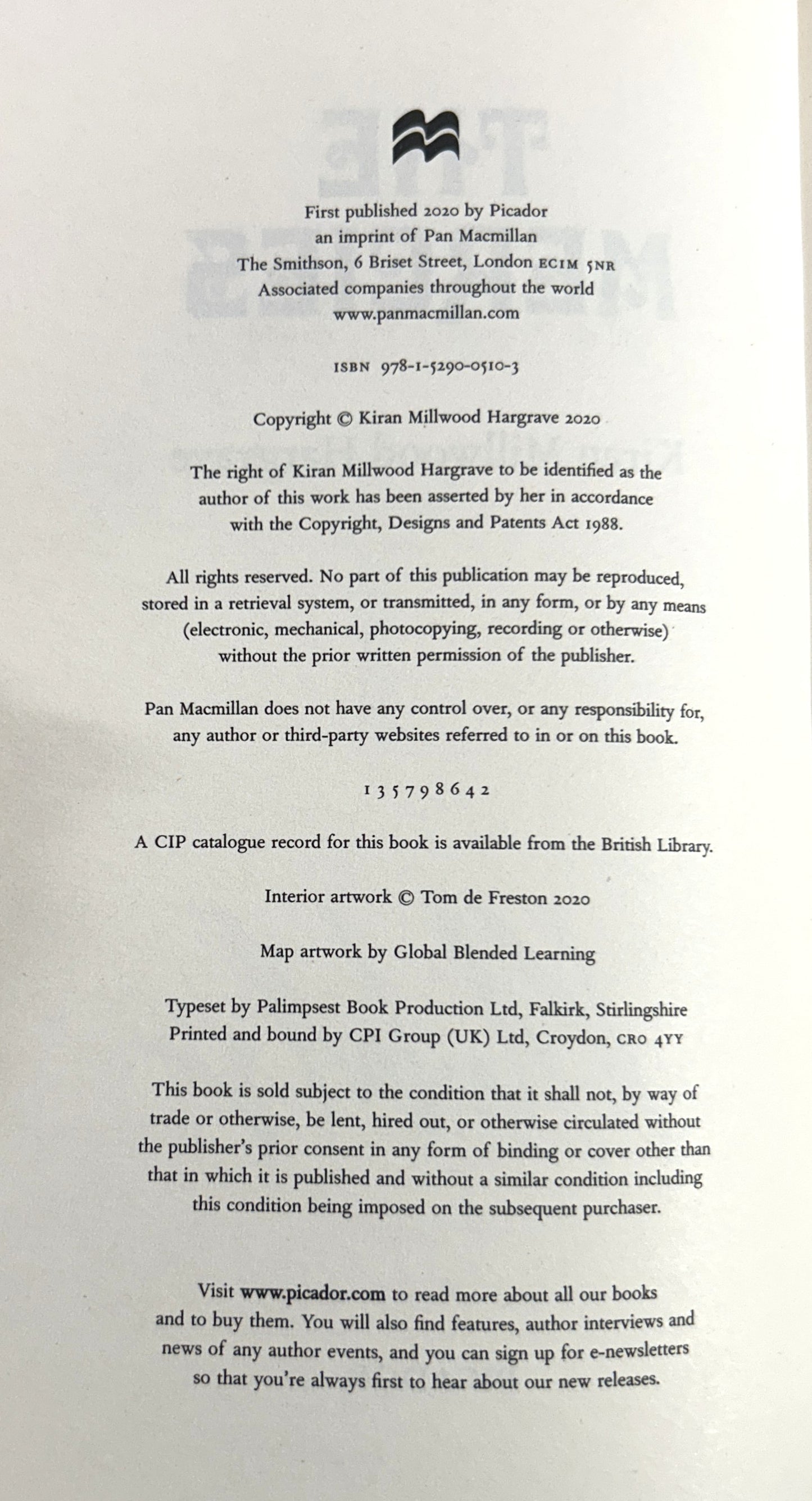 Mercies by Kiran Millwood Hargrave 2020 SIGNED Limited Edition