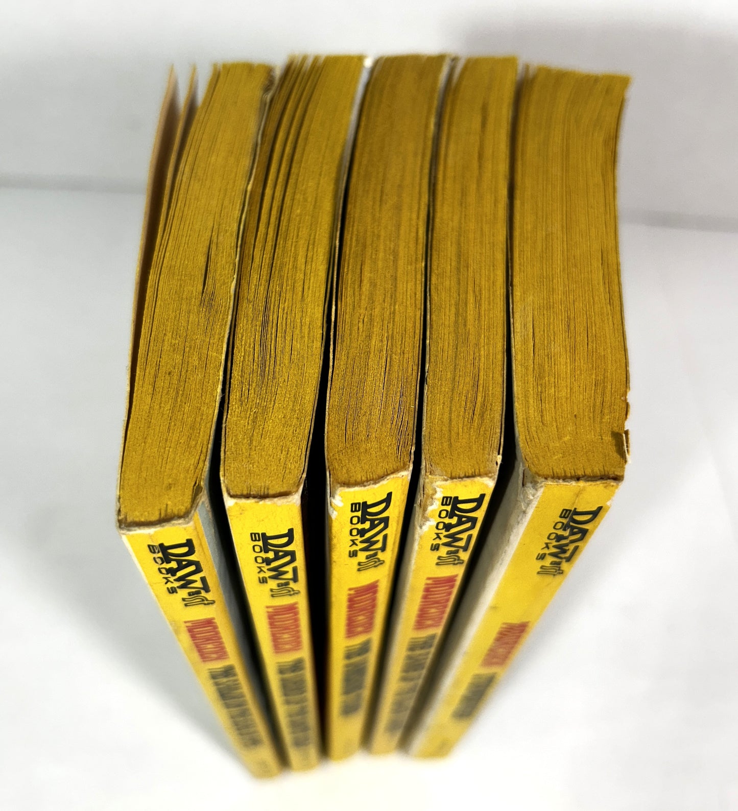 Set of 5 Elric Saga by Michael Moorcock Illus by Michael Whelan 1976-1977 DAW