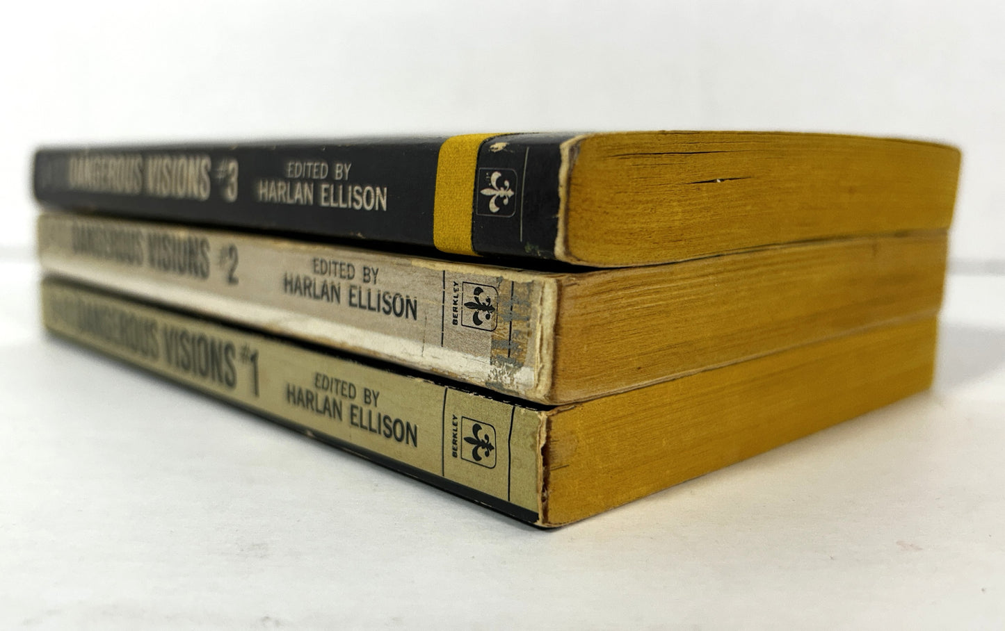Set of 3 Dangerous Visions edited by Harlan Ellison 1969