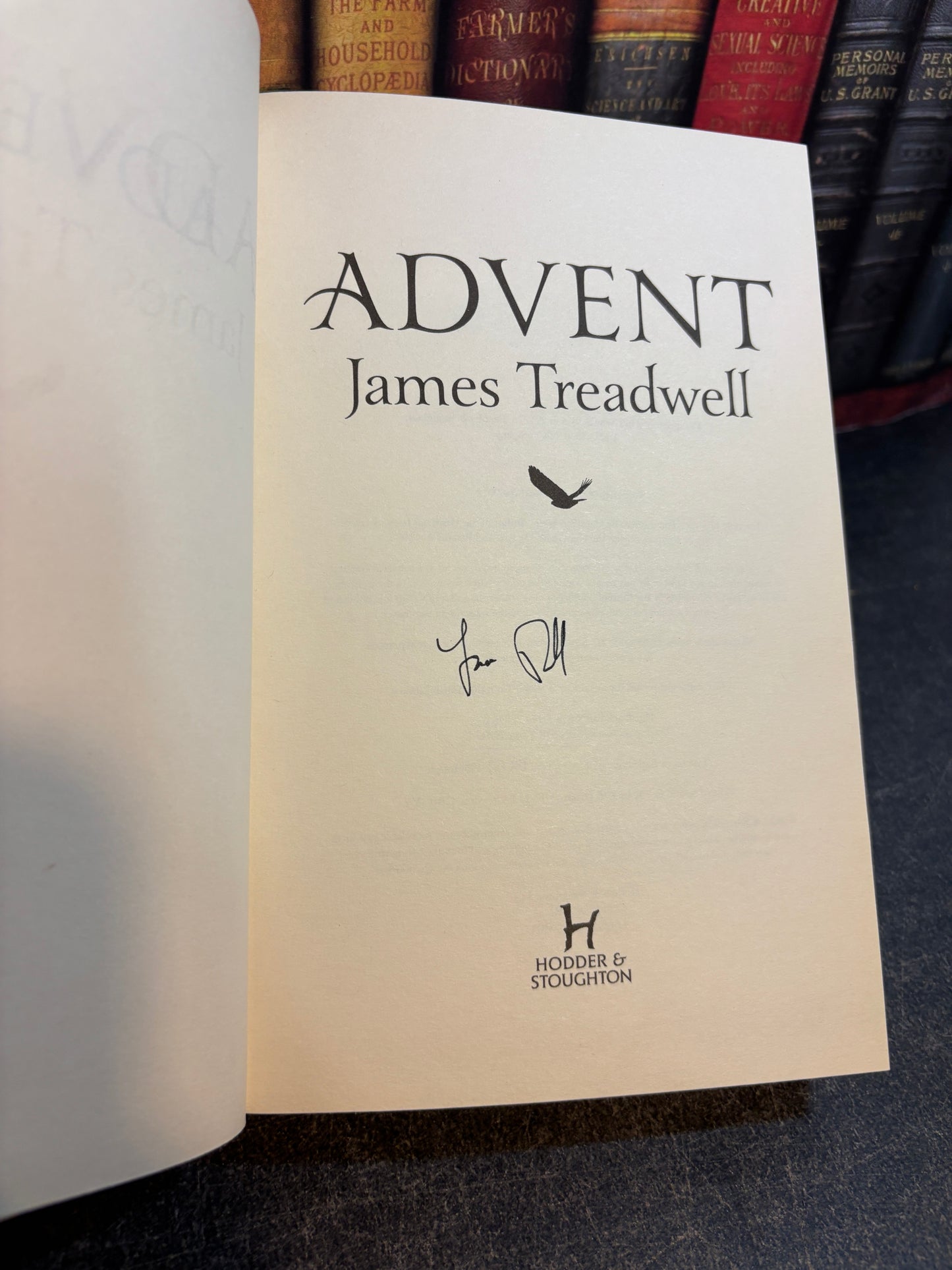 Advent by James Treadwell SIGNED 1st Edition 2012 UK