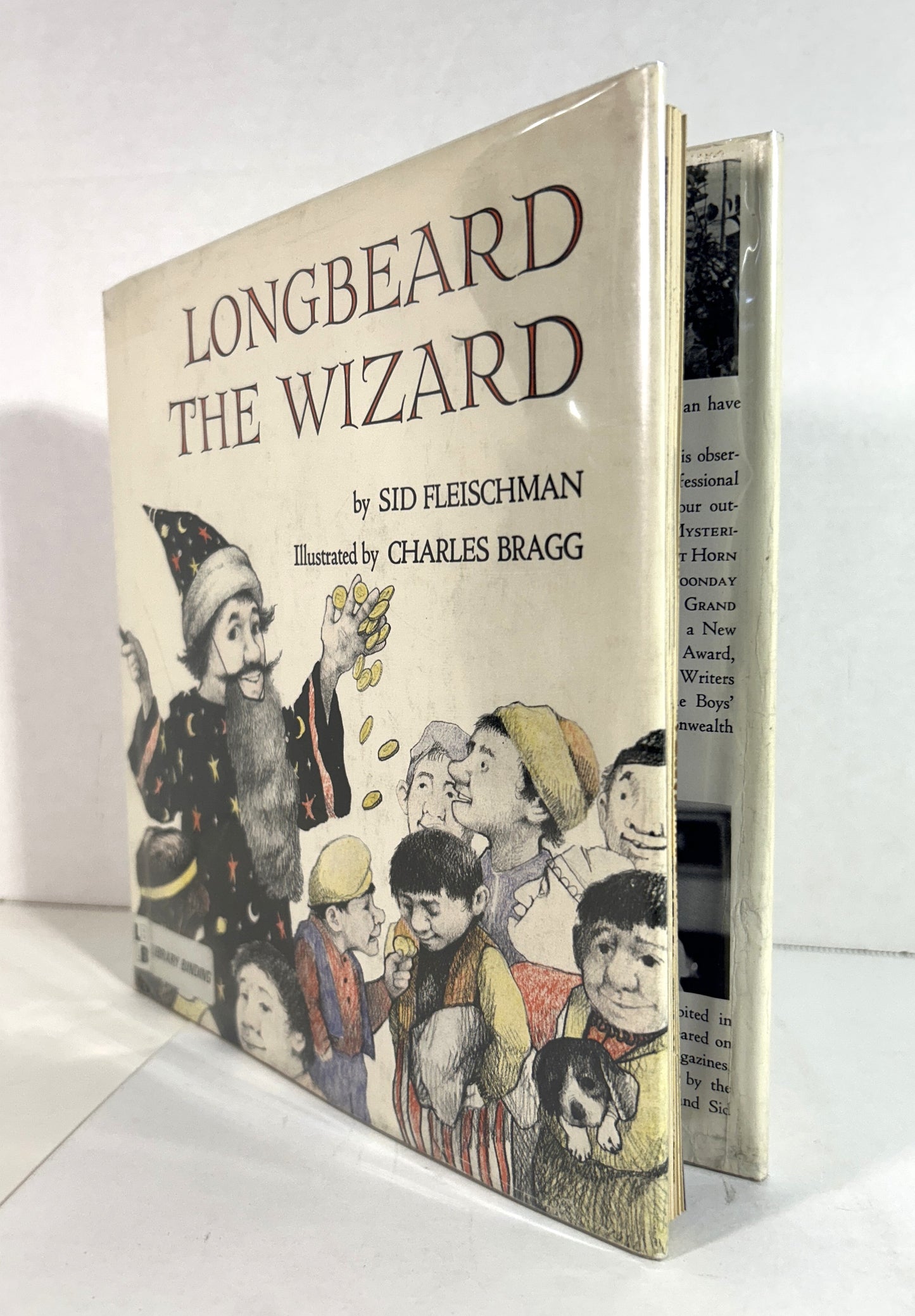 Longbeard the Wizard by Sid Fleischman 1970 SIGNED + INSCRIBED 1st Edition Ex-library