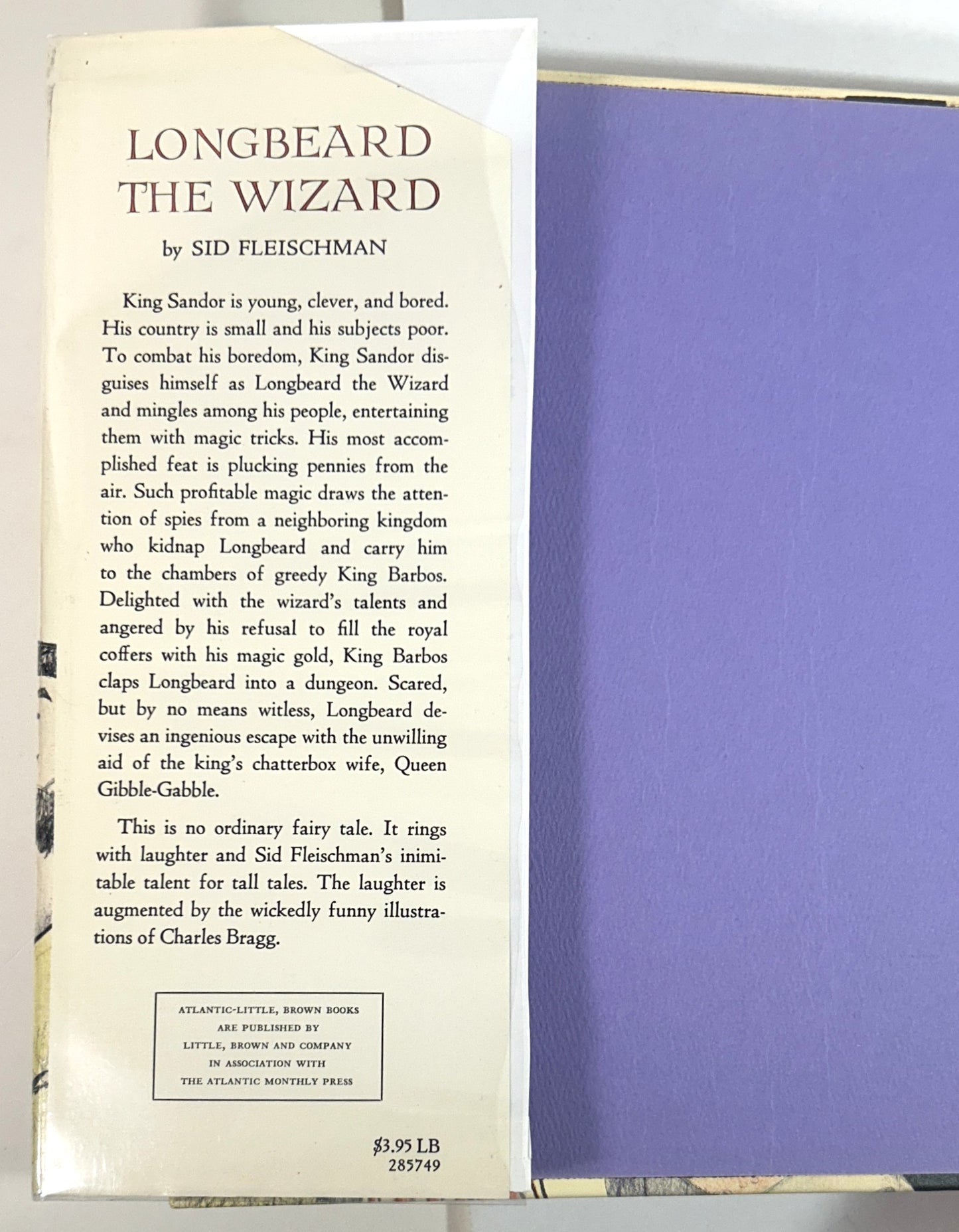 Longbeard the Wizard by Sid Fleischman 1970 SIGNED + INSCRIBED 1st Edition Ex-library