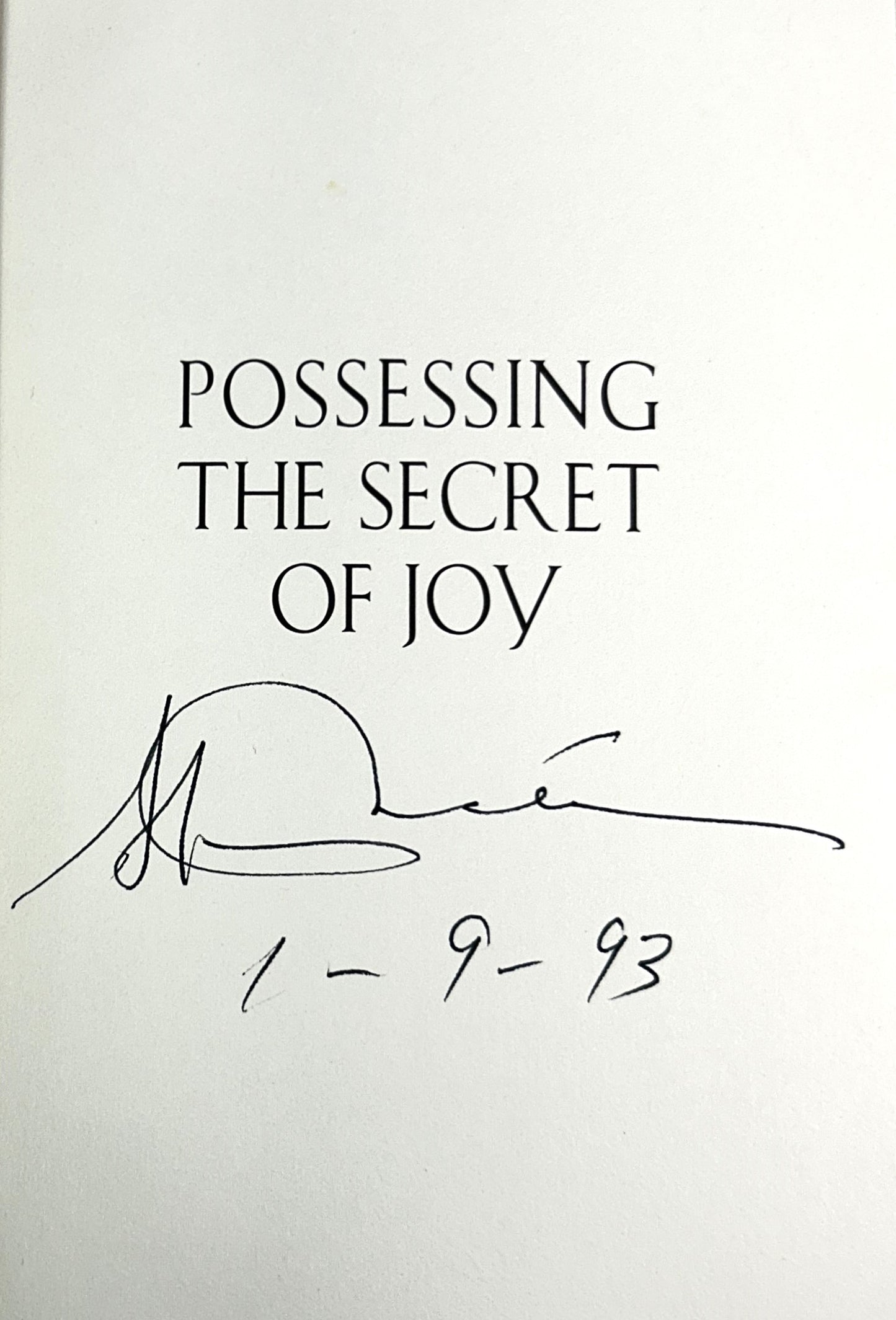 Possessing the Secret of Joy by Alice Walker 1992 SIGNED 1st Edition