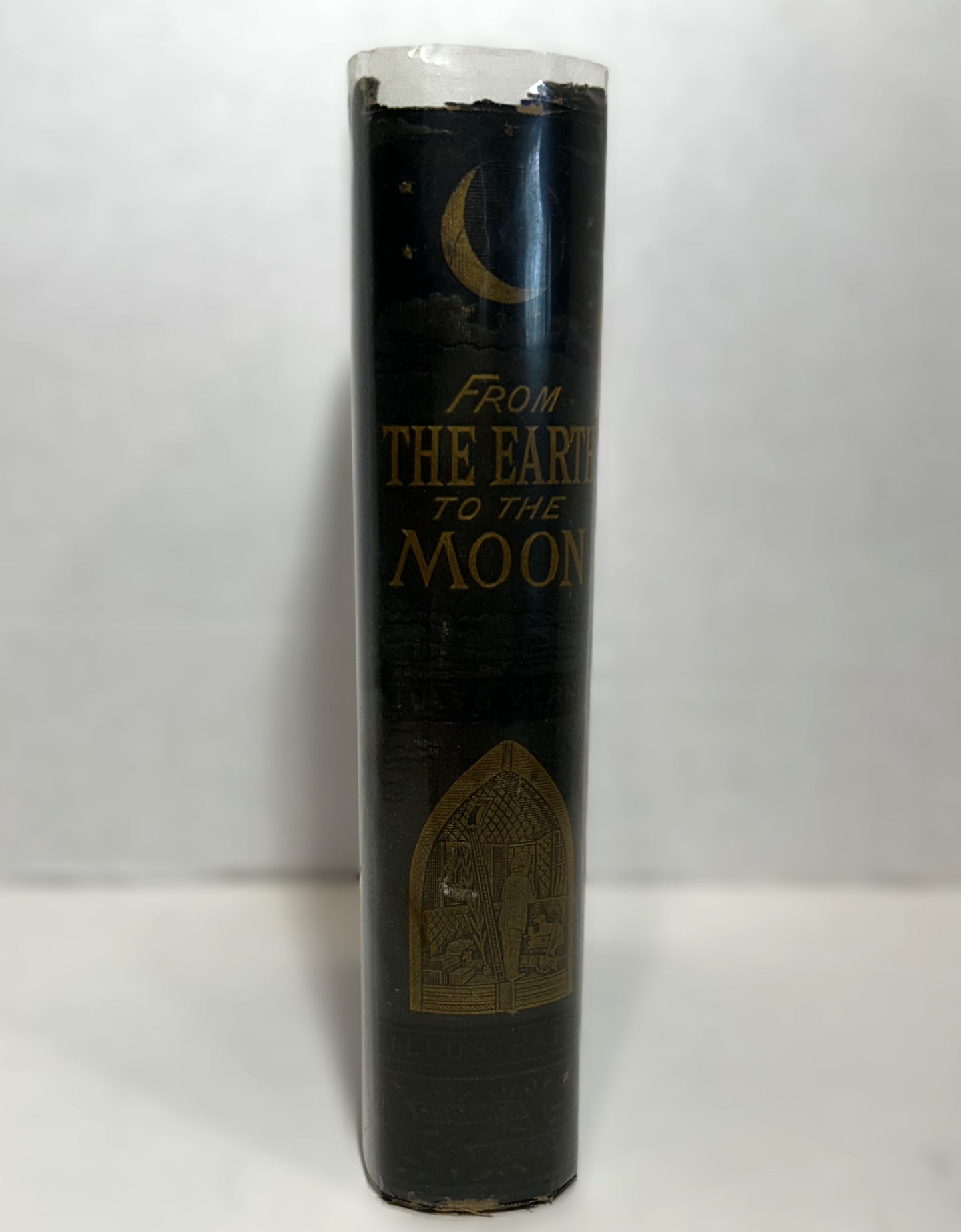 From Earth to the Moon by Jules Verne 1874 Hardcover 1st US Edition Fully Illustrated