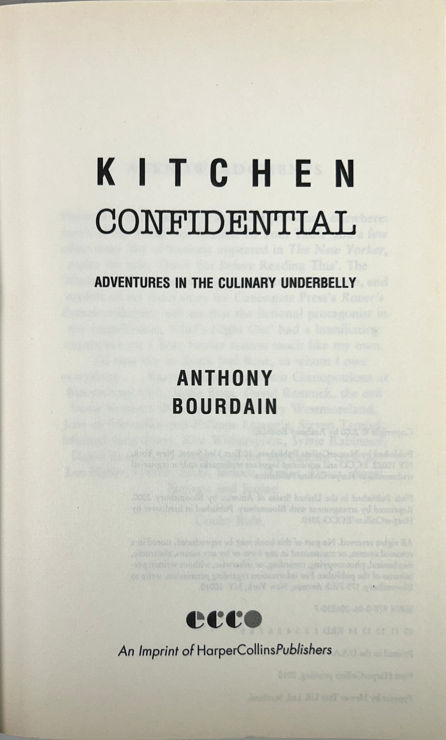 The Bourdain Box by Anthony Bourdain 2000-2010 1 SIGNED