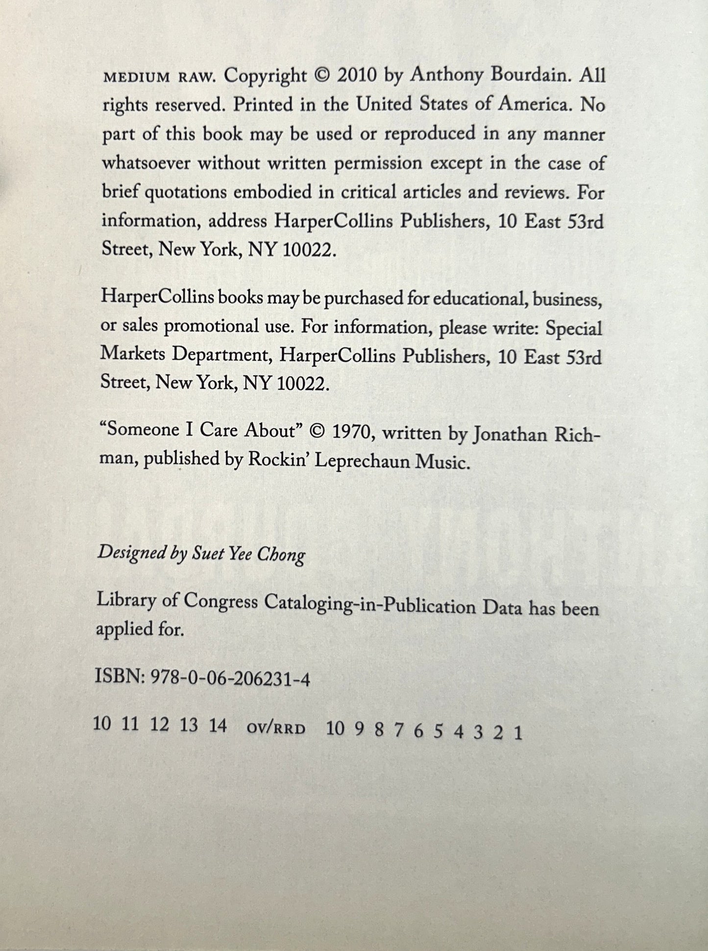 The Bourdain Box by Anthony Bourdain 2000-2010 1 SIGNED