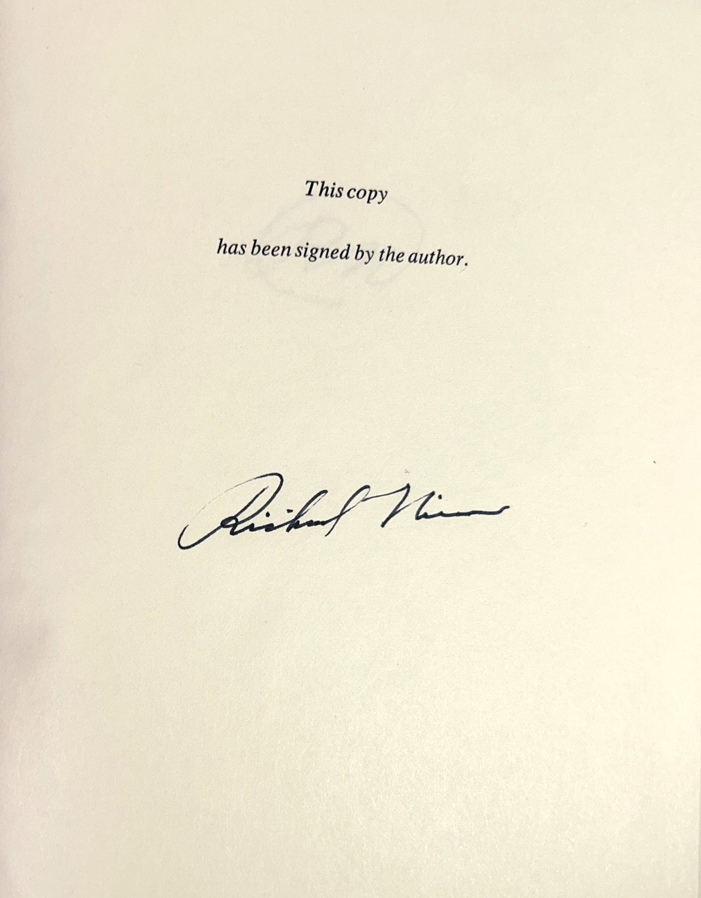The Memoirs of Richard Nixon 1978 SIGNED