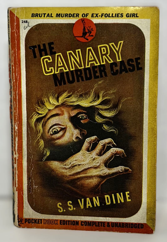 The Canary Murder by SS van Dine 1944 Vintage Mystery Thriller 2nd Print