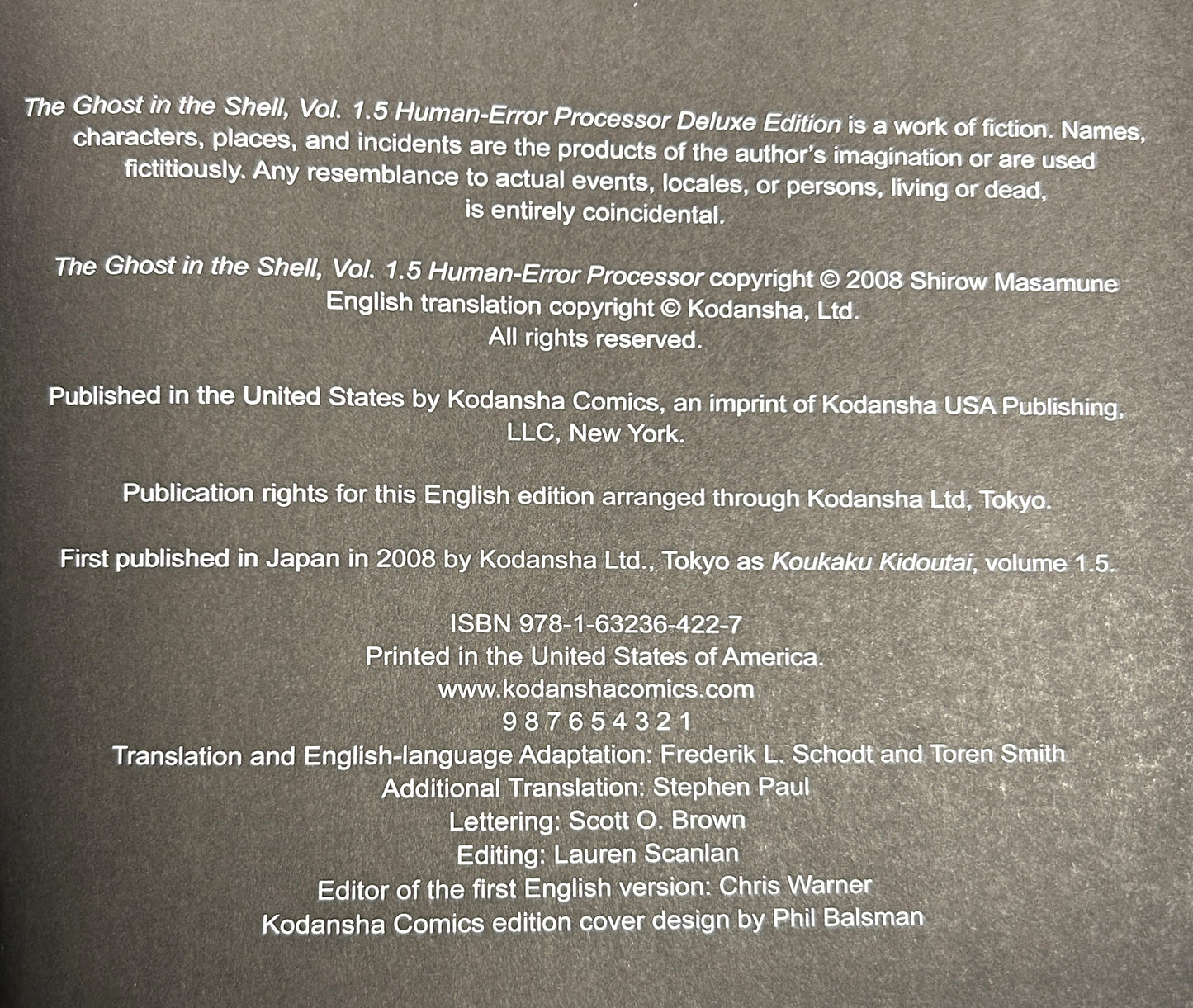Set of 3 Ghost in the Shell 1991-2008 Deluxe Editions