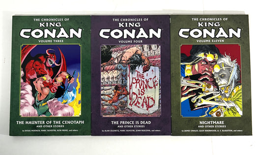 Set of 3 The Chronicles of King Conan 2012-2015 1st Printings