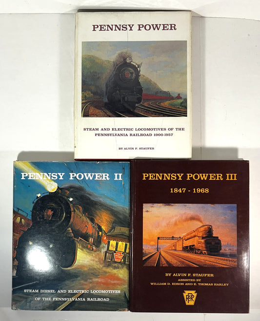 Set of 3 Pennsy Power by Alvin F. Staufer 1962-1993