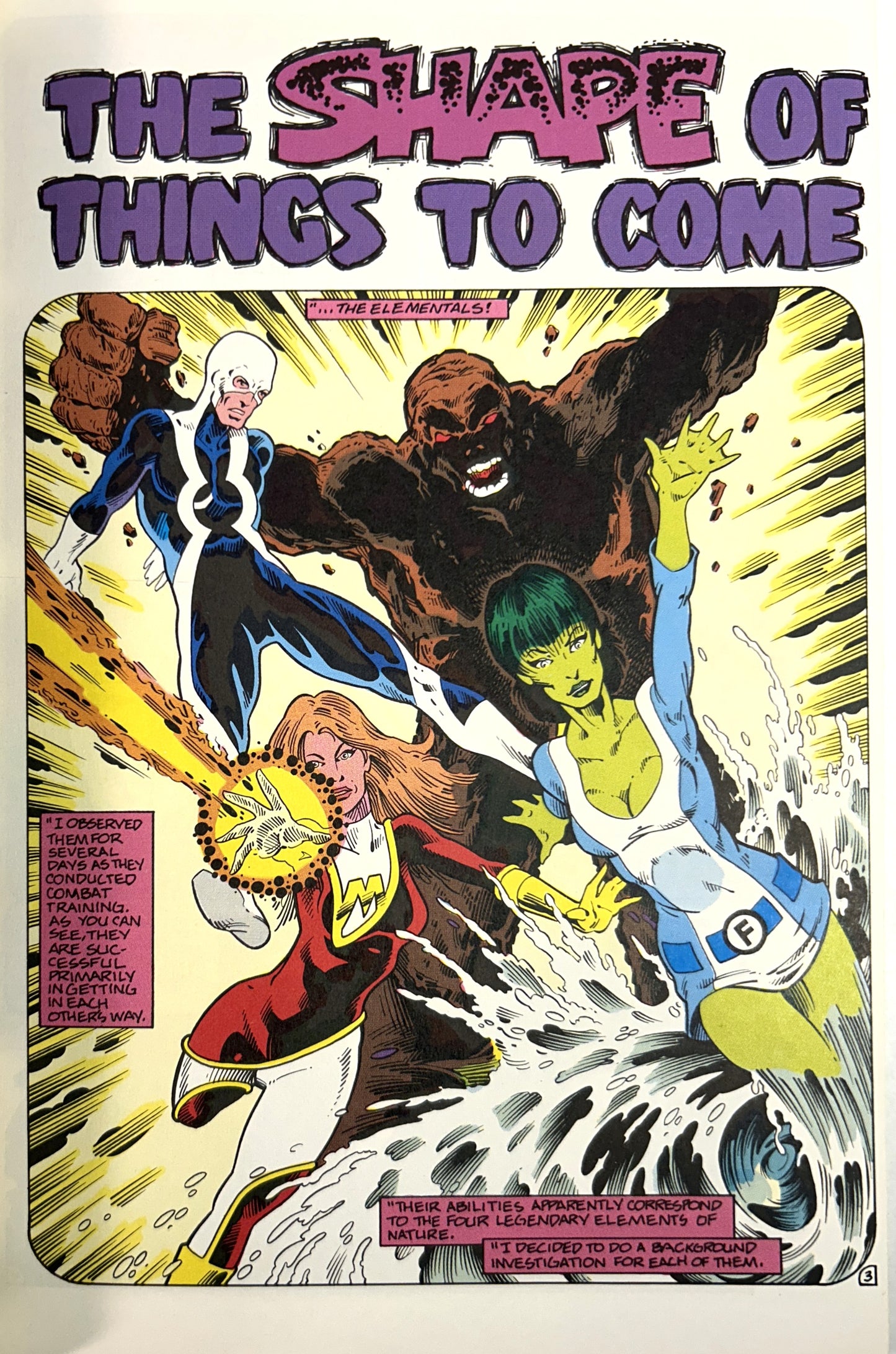 Comico: Elementals: The Natural Order by Bill Willingham 1988 1st Printing