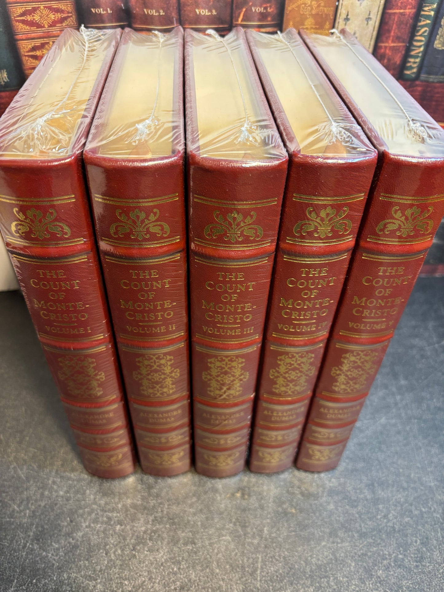 Easton Press: The Count of Monte Cristo 5 Volume Deluxe Limited Edition SEALED