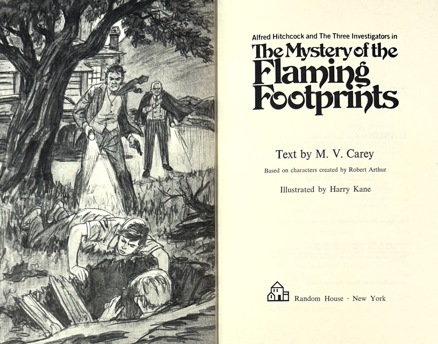 The Mystery of the Flaming Footprints (Alfred Hitchcock & the Three Investigators #15) stated 1971 Later Print