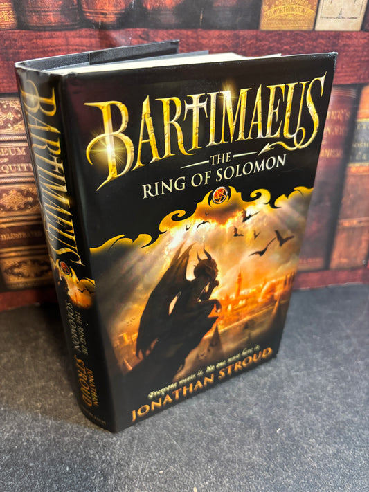 Bartimaeus: The Ring of Solomon by Jonathan Stroud SIGNED 1st Edition UK 2010