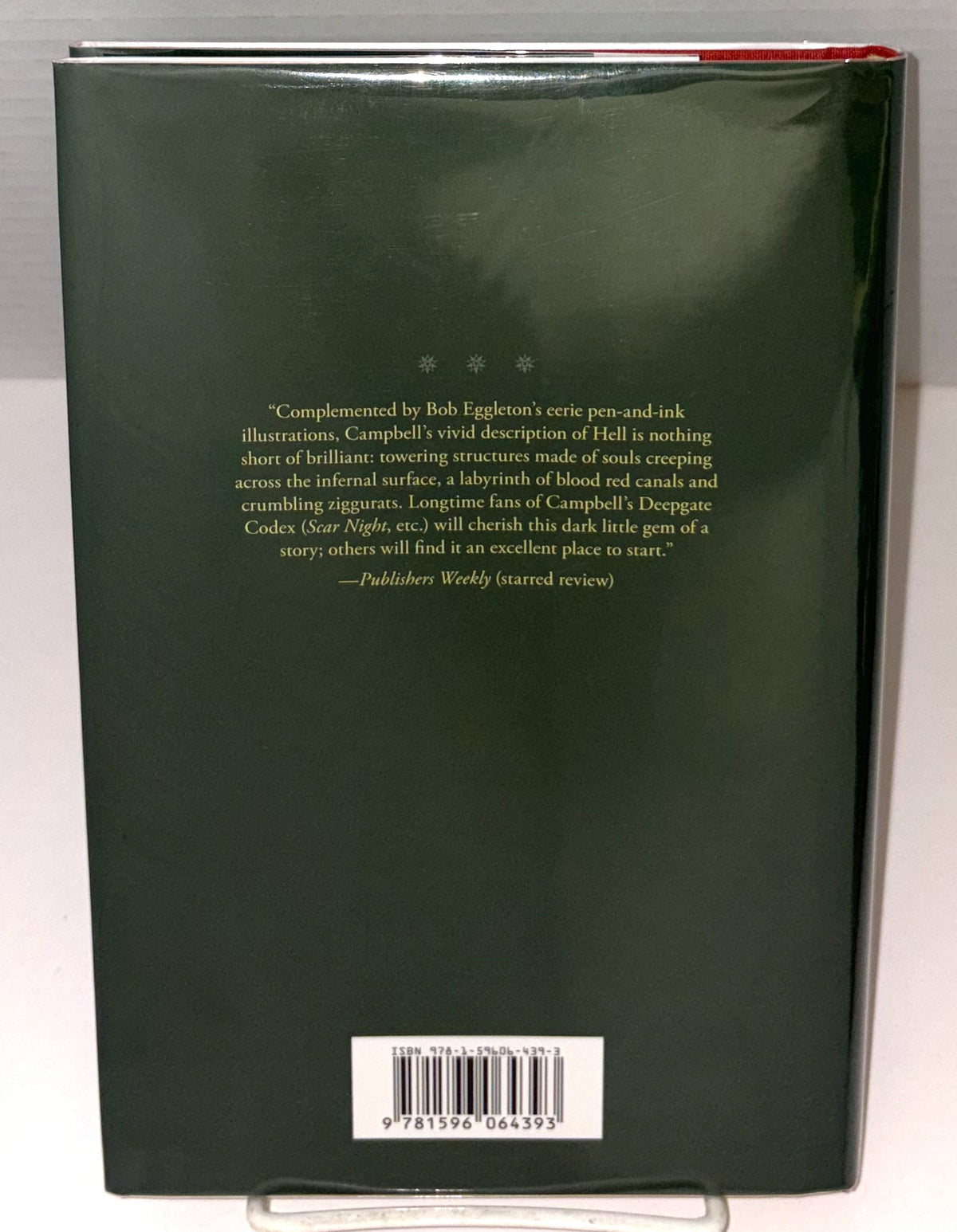 back cover of dust jacket