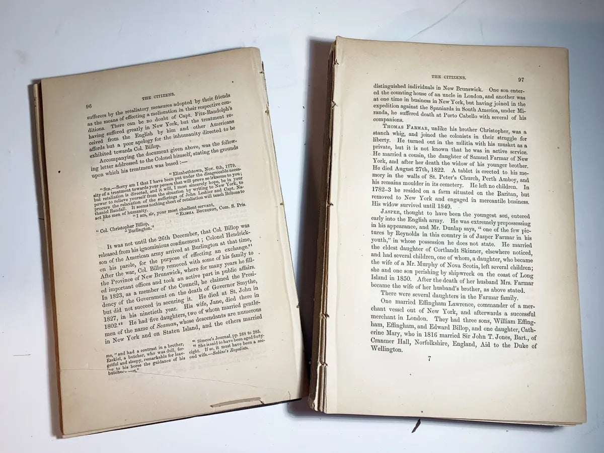 Contributions to the Early History of Perth Amboy and Adjoining Counties by William Whitehead 1895 Antique