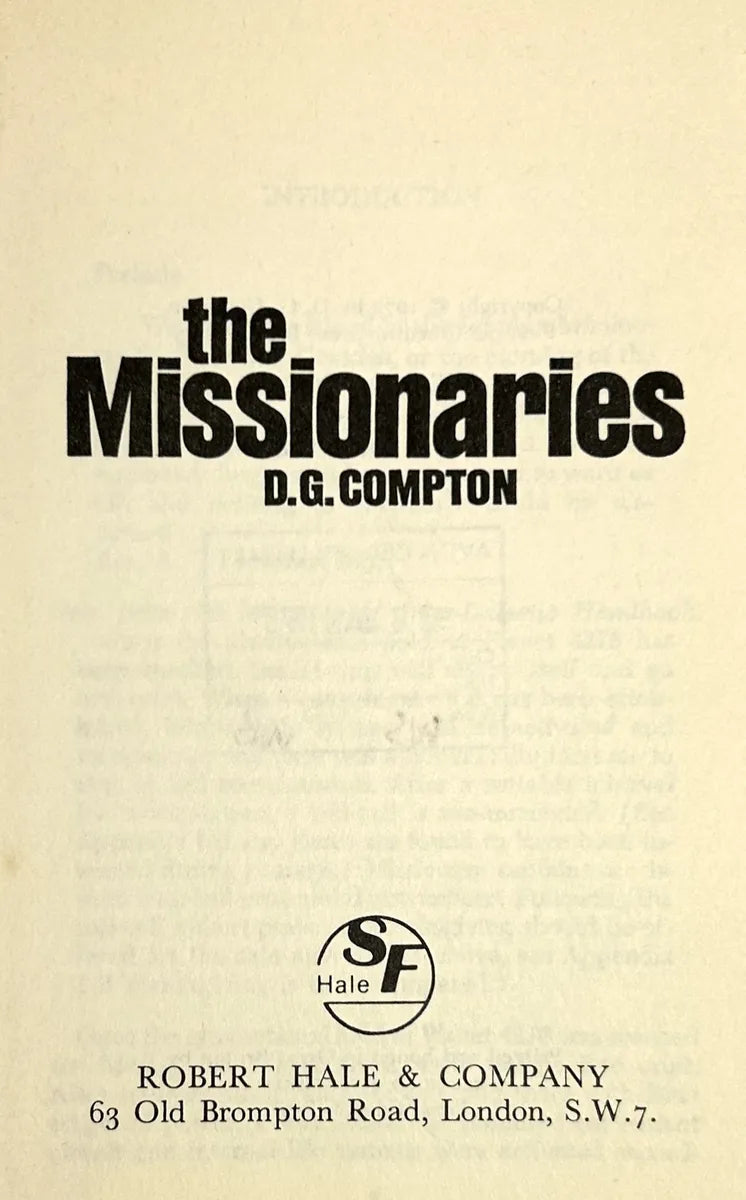 The Missionaries by DG Compton 1975