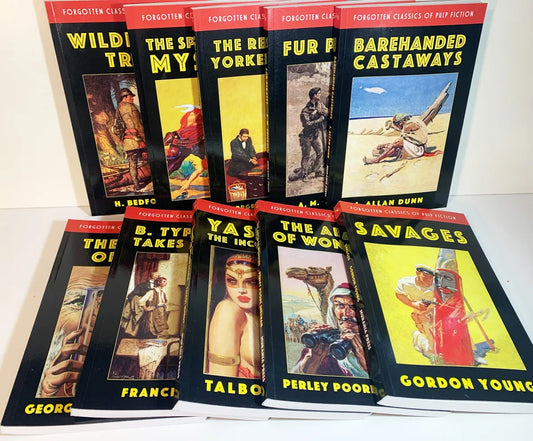 Set of 10 Forgotten Classics of Pulp Fictions by Various Artists