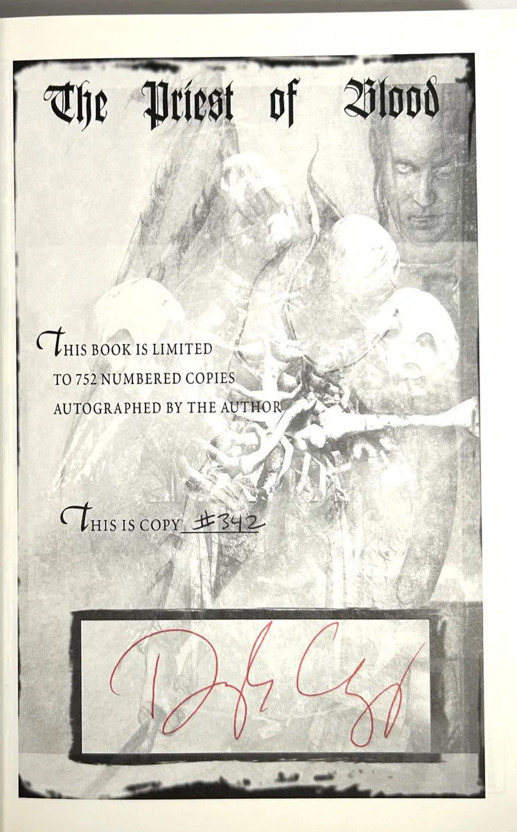 The Priest of Blood by Douglas Clegg 2004 SIGNED Limited Edition #342