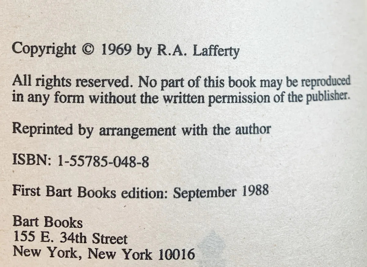 Fourth Mansions by RA Lafferty 1988